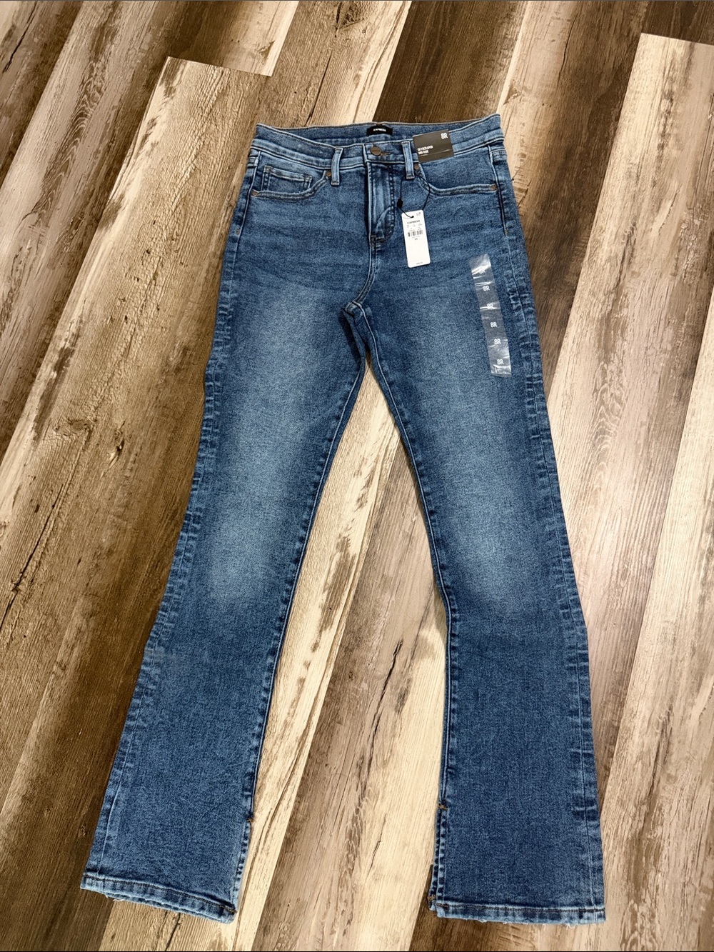 Women's NWT Express Blue Denim Bootcut Jeans